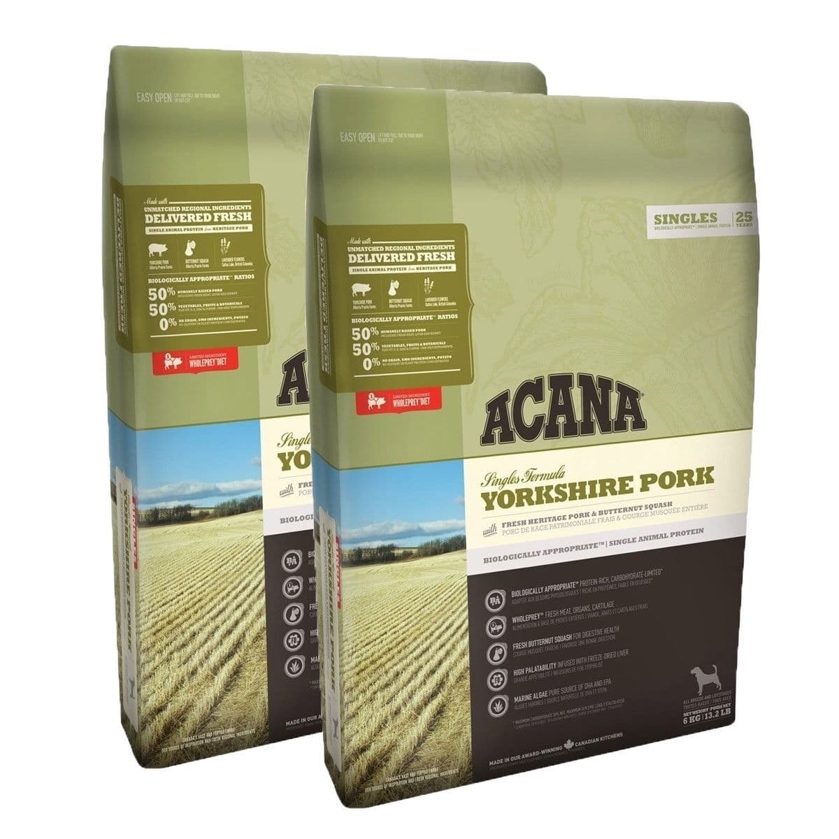 Acana Dog Yorkshire Pork 2 x 11,4 kg – Acana