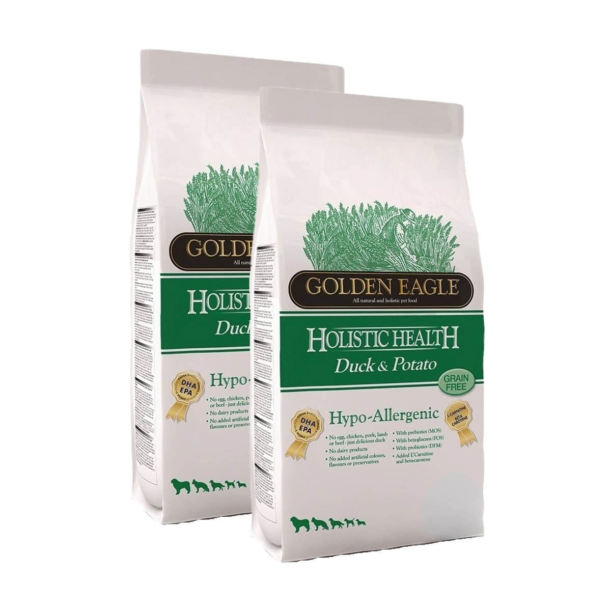 Golden Eagle Hypo Duck & Potato 2 x 10 kg – Golden Eagle