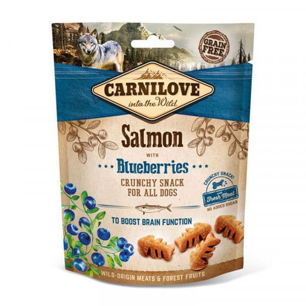 Carnilove Crunchy Snack lohi & mustikka – Carnilove