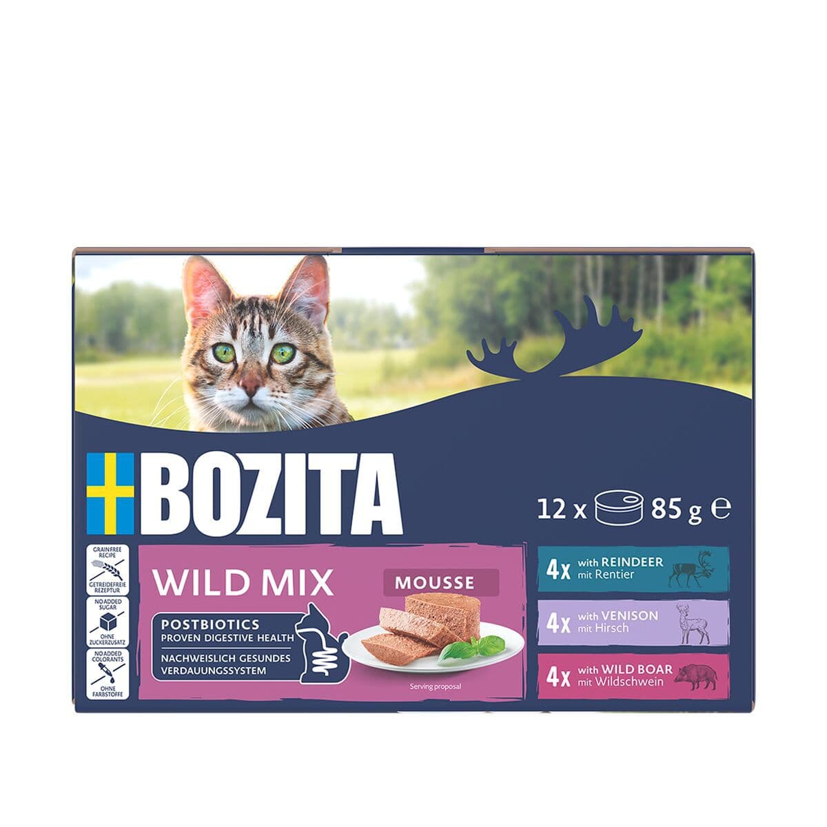 Bozita Mousse Mixed Wild 12x85g – Bozita