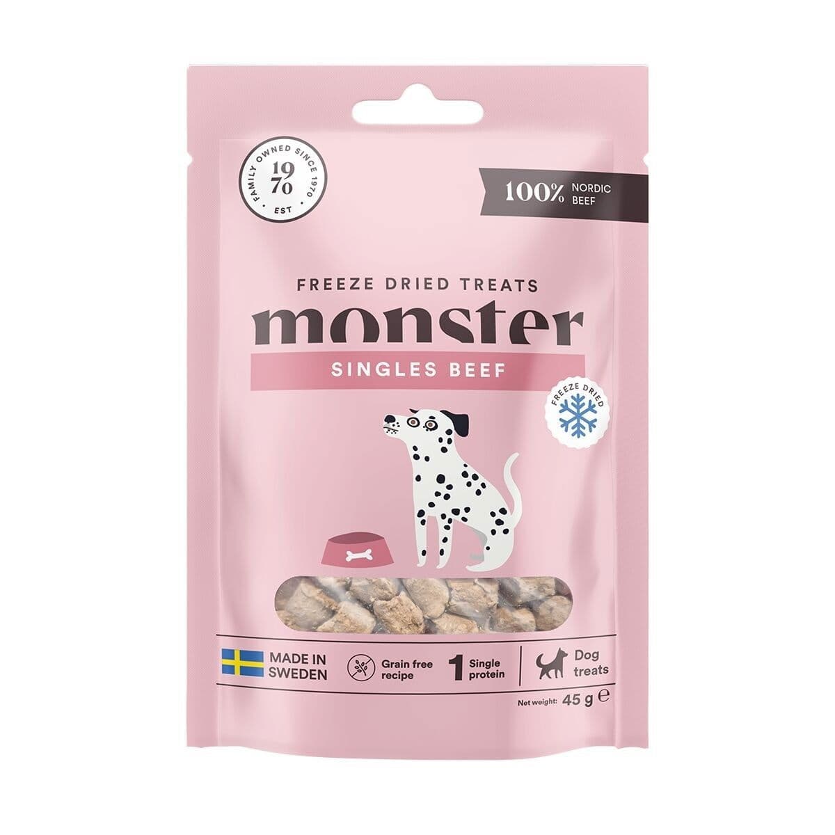 Monster pakastekuivattu nauta – Monster Pet Food