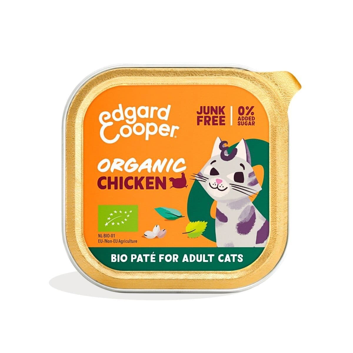 Edgard&Cooper Cat Adult luomukanamureke 85 g – Edgard & Cooper™
