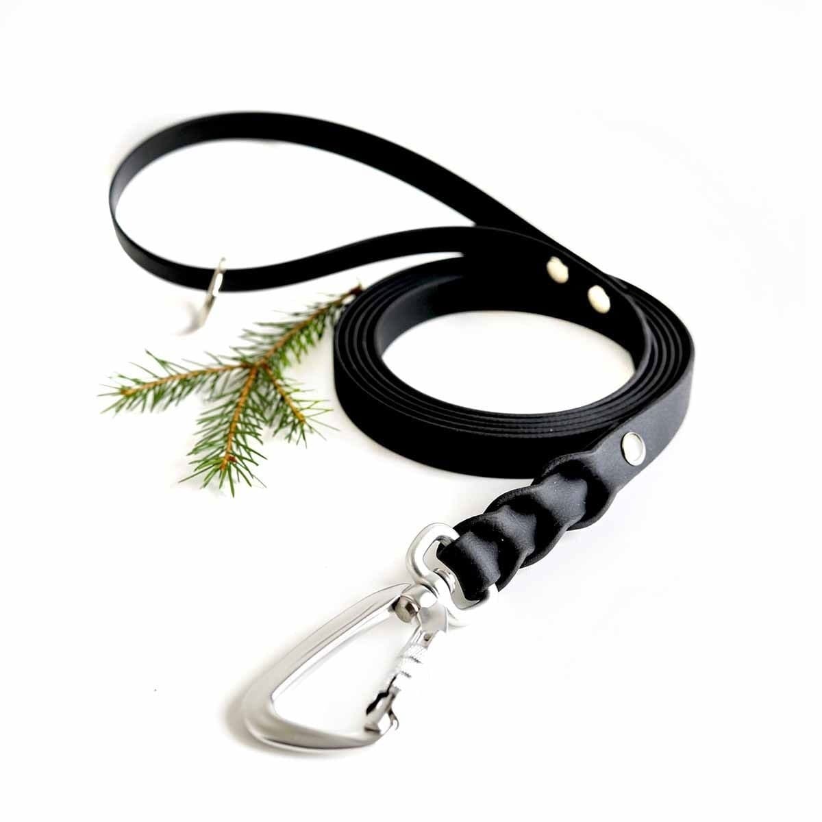Tyylivoitto Braid hihna Twistlockilla, musta 200cm – Tyylivoitto