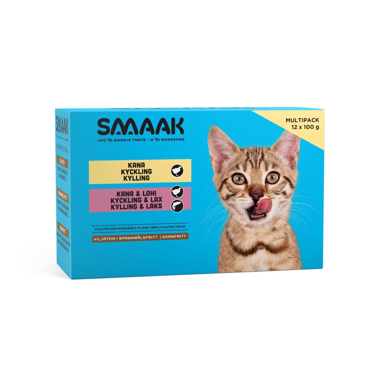 SMAAK Multipack kissanpennulle 12 x 100 g – Smaak
