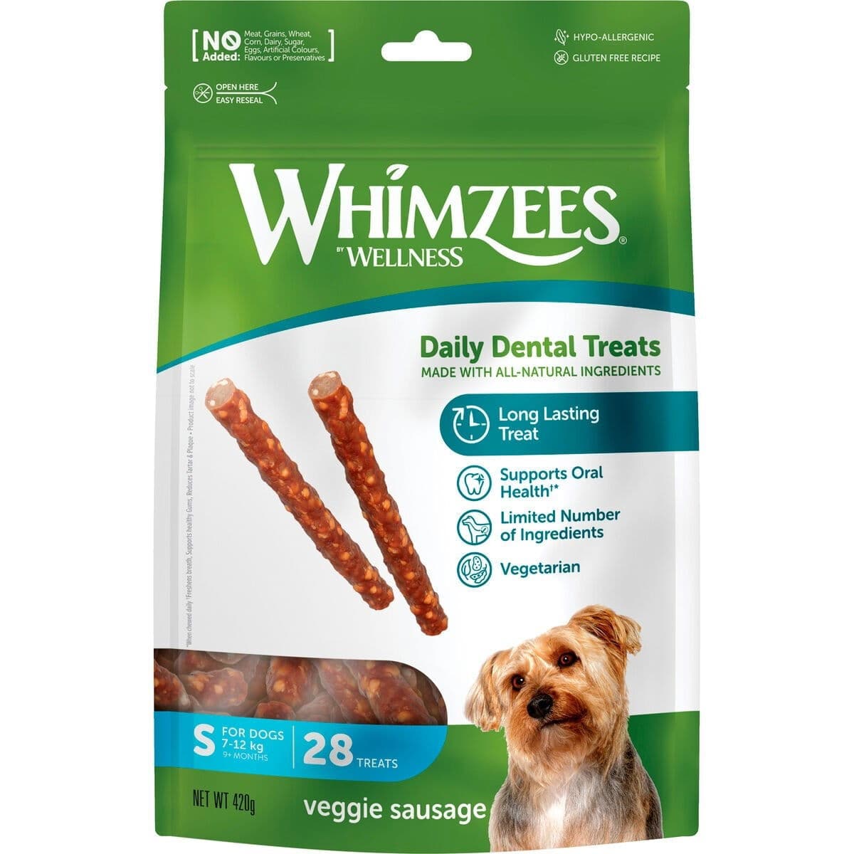 Whimzees Veggie Sausage Small 28-pack – Whimzees