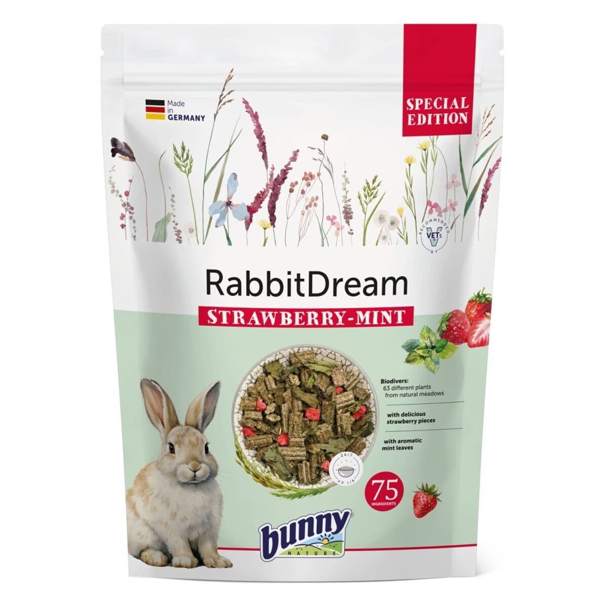 Bunny RabbitDream Mansikka-minttu 1,5 kg – Bunny Nature