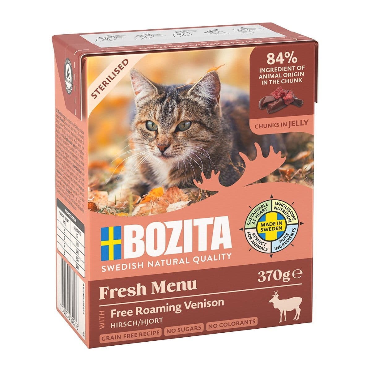 Bozita Sterilised peuraa hyytelössä 370 g – Bozita