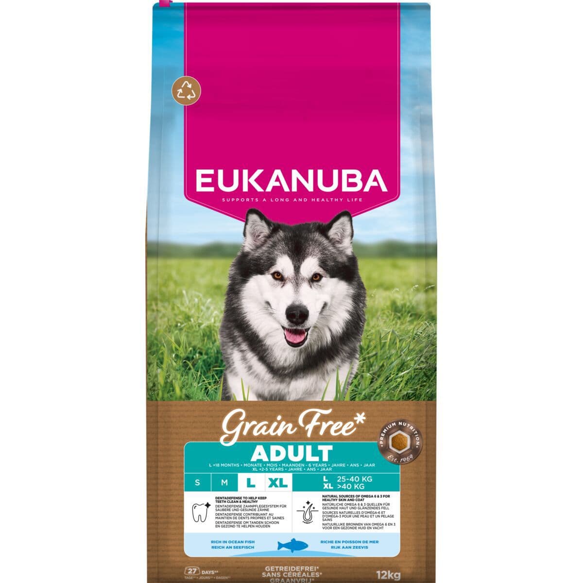 Eukanuba Grain Free Adult Large & Extra Large Breed Ocean Fish – Eukanuba