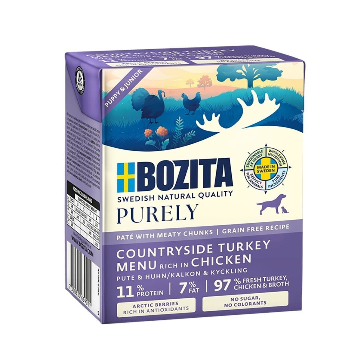 Bozita Purley Paté Puppy & Junior Turkey 370g – Bozita