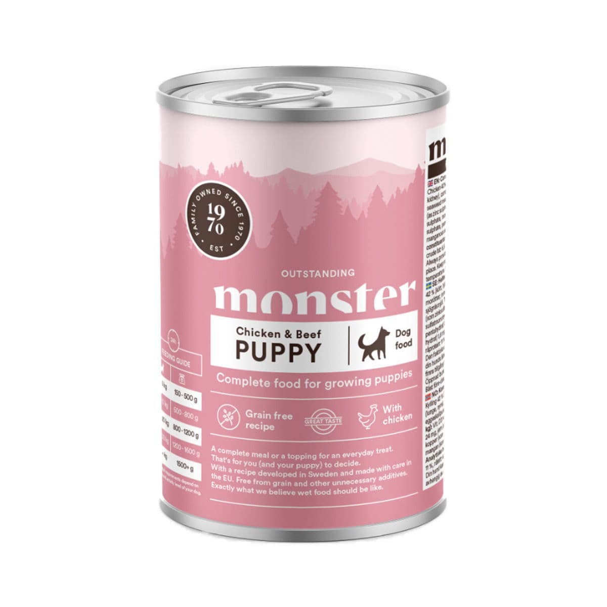 Monster Dog Puppy Kana ja Naudanliha 400g – Monster Pet Food