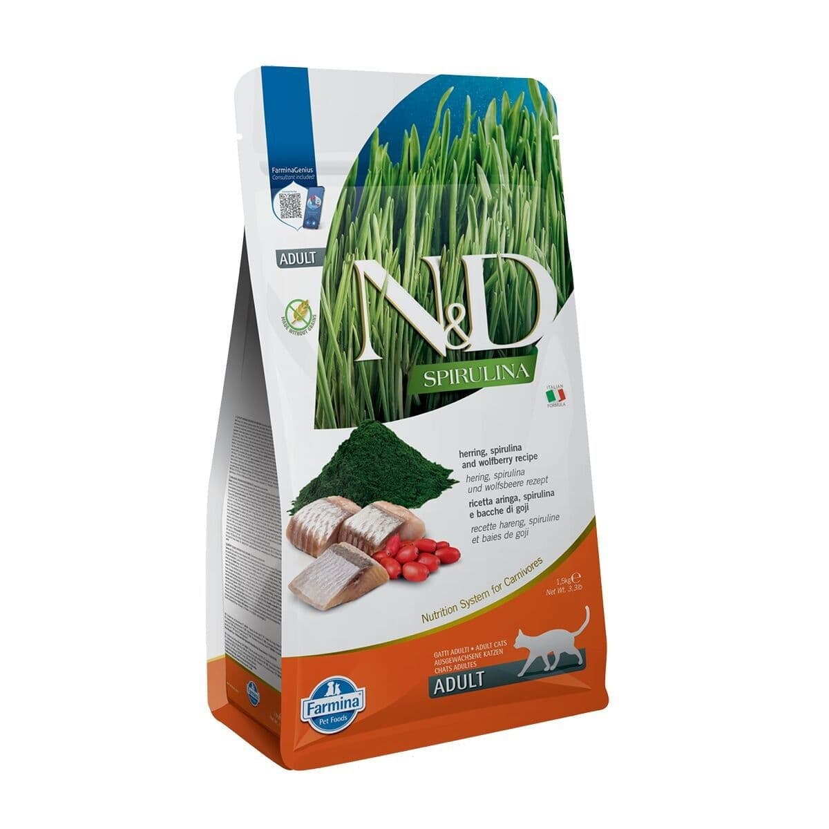 Farmina N&D Cat Spirulina & Herring 1,5 kg – Farmina