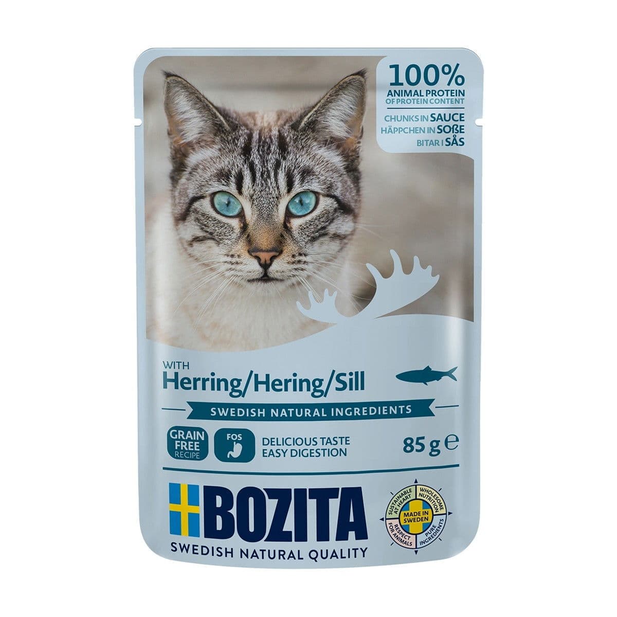 Bozita Feline silliä kastikkeessa 85 g – Bozita