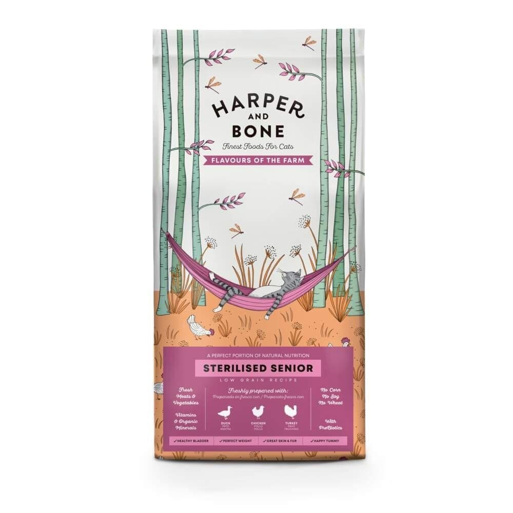 Harper & Bone Cat Senior Sterilised Flavours Farm 5 kg – Harper and Bone