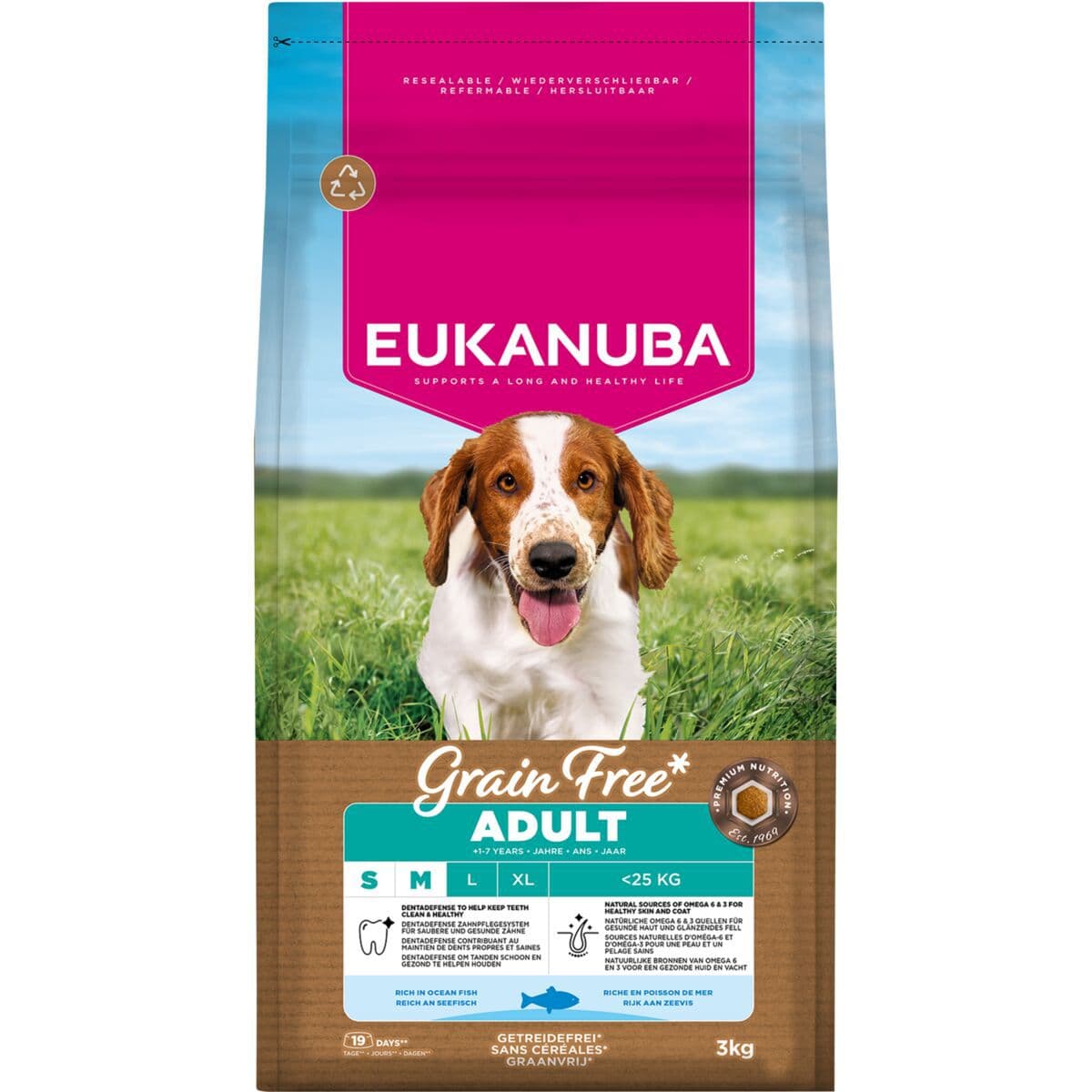 Eukanuba Grain Free Adult Small & Medium Breed Ocean Fish – Eukanuba