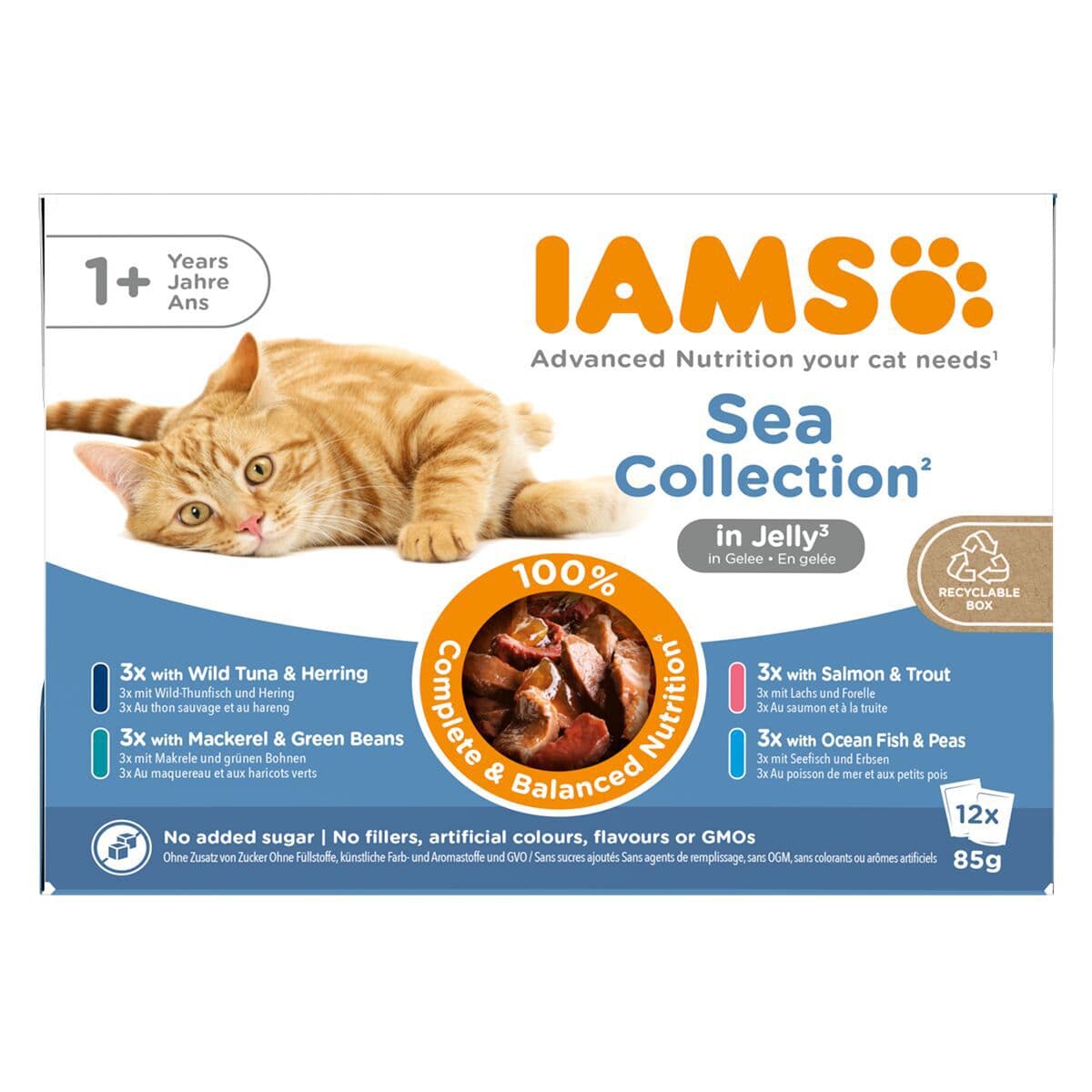 Iams Advanced Nutrition Jelly Kalalajitelma 12 x 85 g – Iams