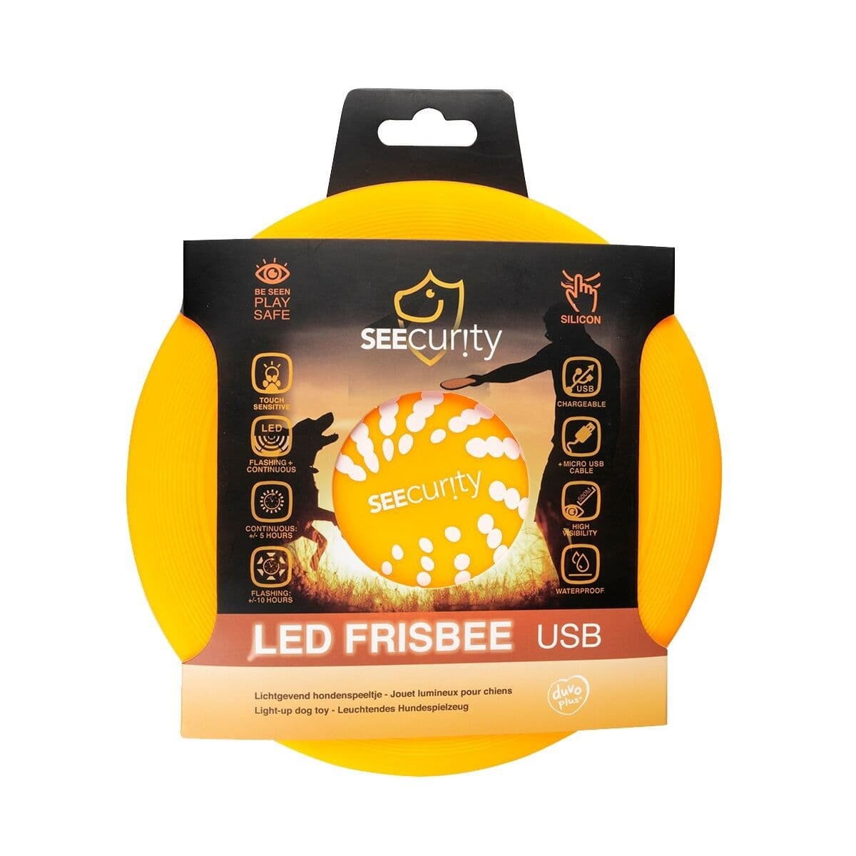 Frisbee LED-valolla Duvo+ – Duvoplus