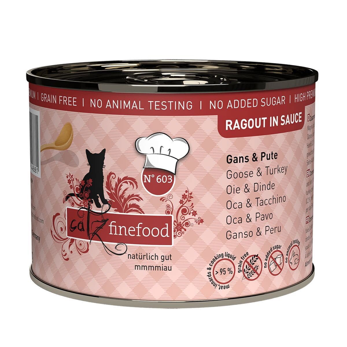Catz finefood Ragout N°603 hanhi & kalkkuna 190 g – Catz Finefood
