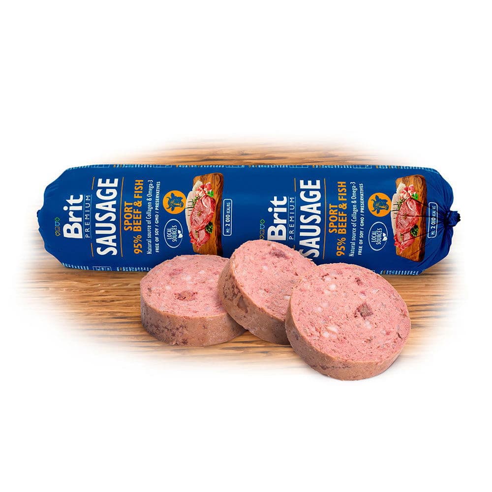 Brit Premium makkara Sport liha & kala 800g – Brit Premium