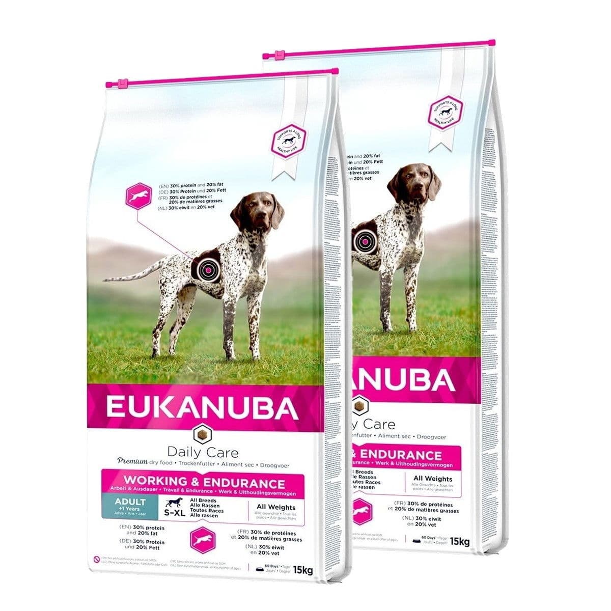 Eukanuba Working & Endurance 2 x 15 kg – Eukanuba