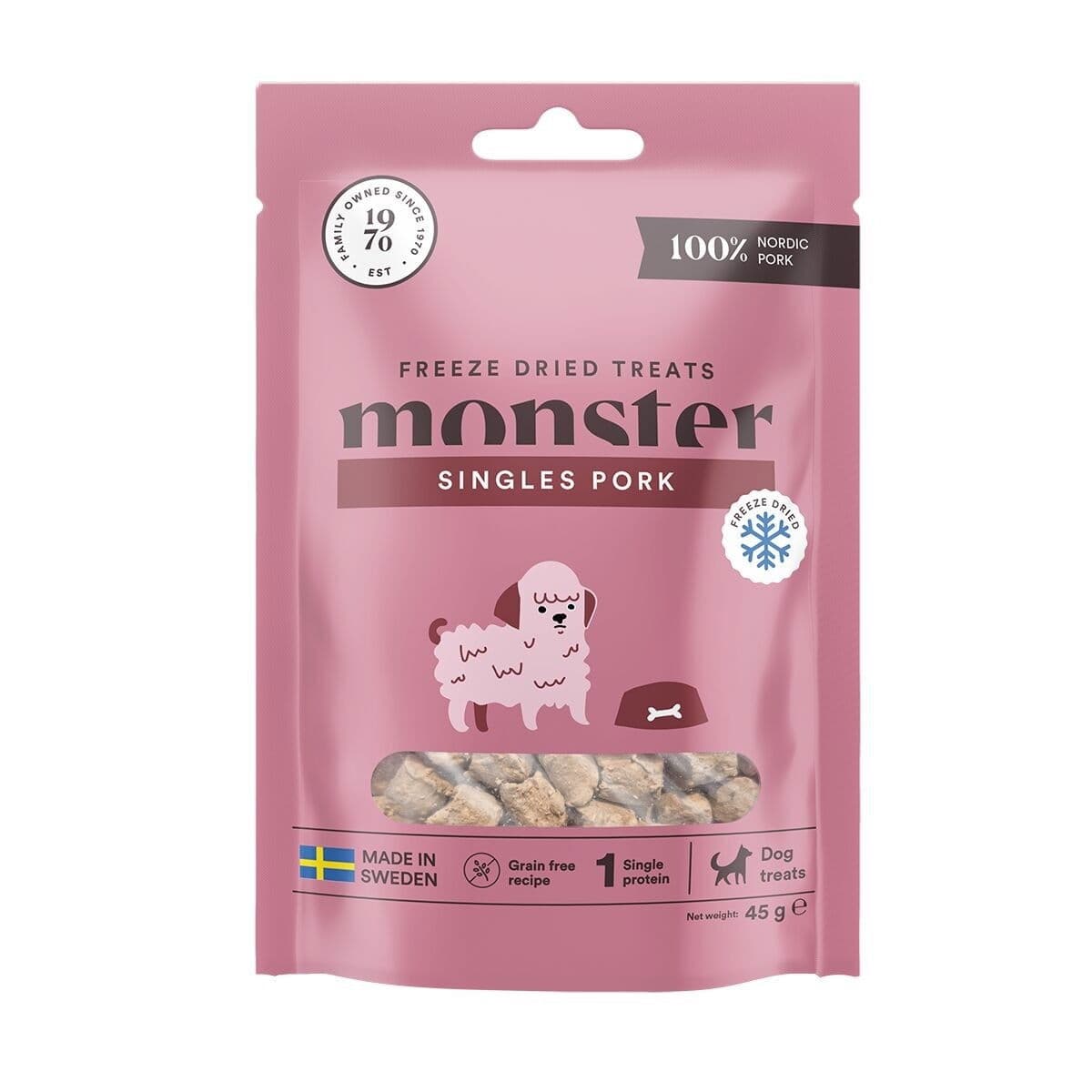 Monster pakastekuivattu possu – Monster Pet Food