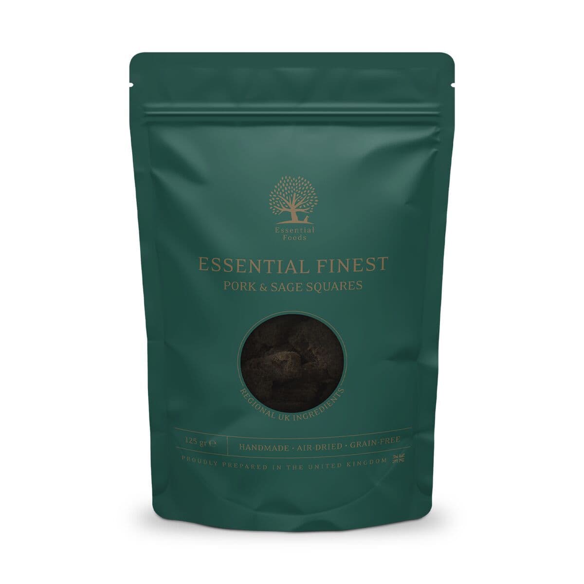 ESSENTIAL Pork&Sage Squares 125g – Essential Foods