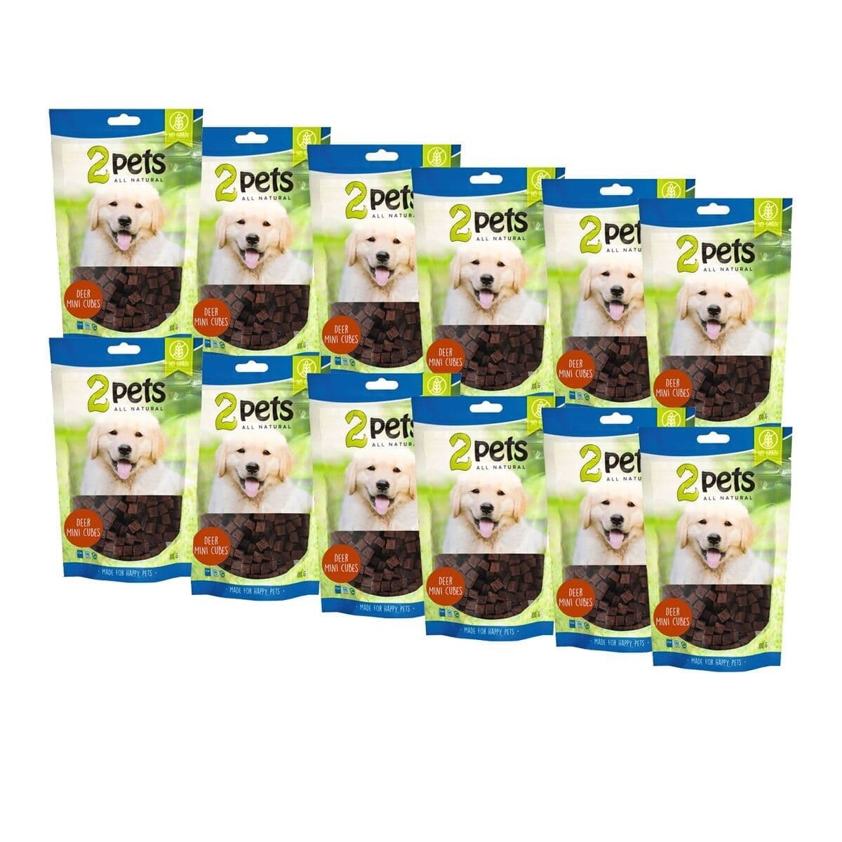2pets Mini Peuranlihakuutiot 12 x 100 g – 2Pets