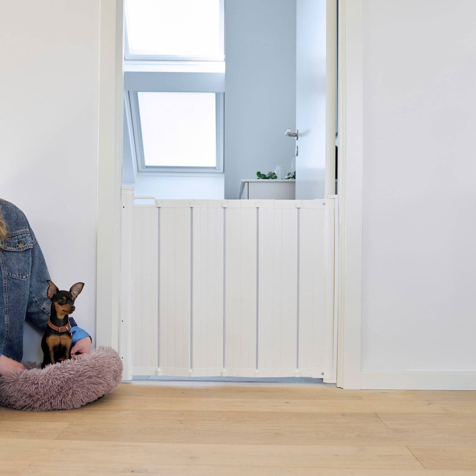 Haitariportti DogSpace Marley 72,5 x 92 cm, valkoinen – DogSpace