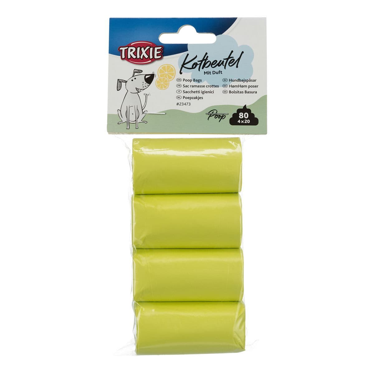 Kakkapussit Trixie Lemon, M 4x20 kpl – Trixie