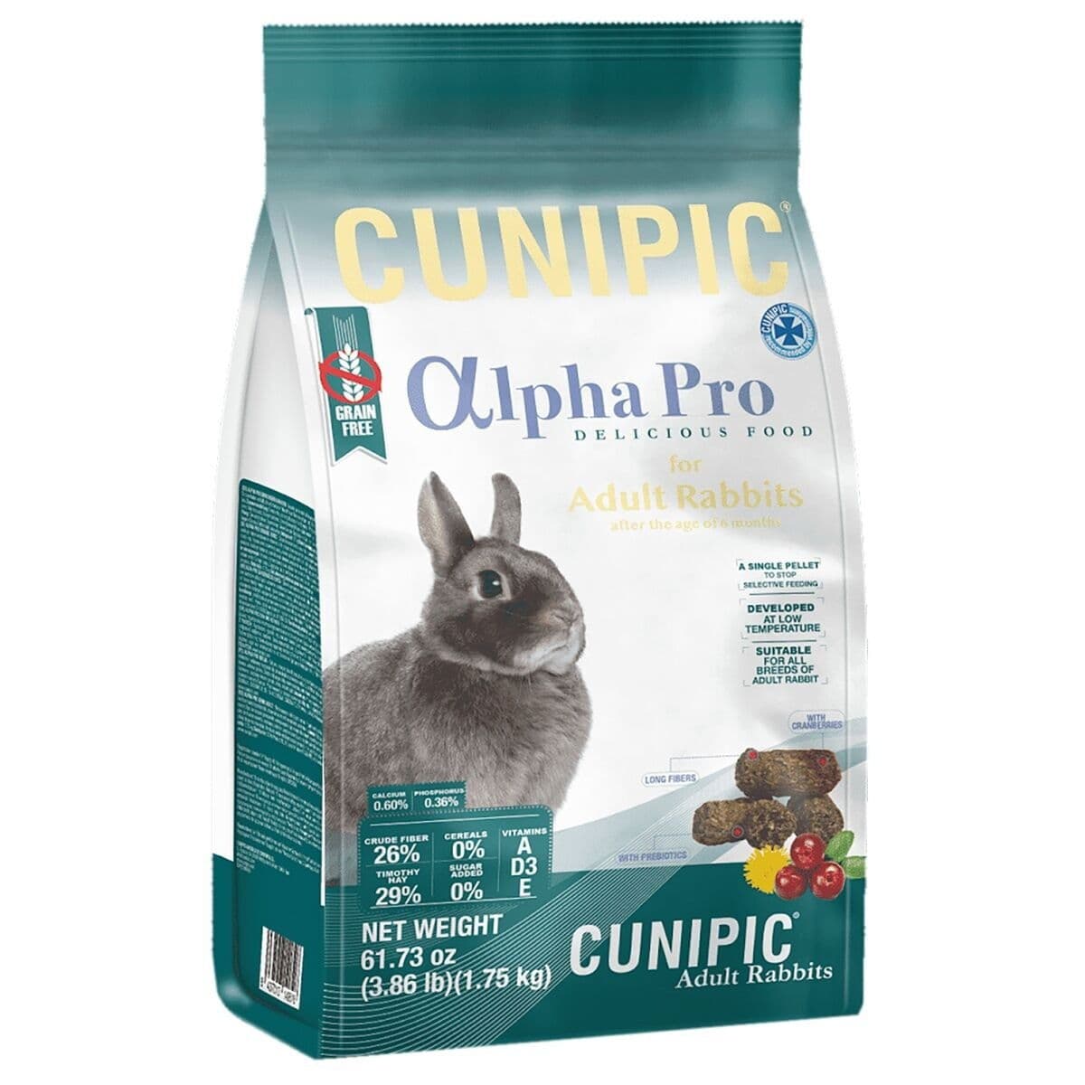 Cunipic Alpha Pro Adult Rabbit 1,75 kg – Cunipic