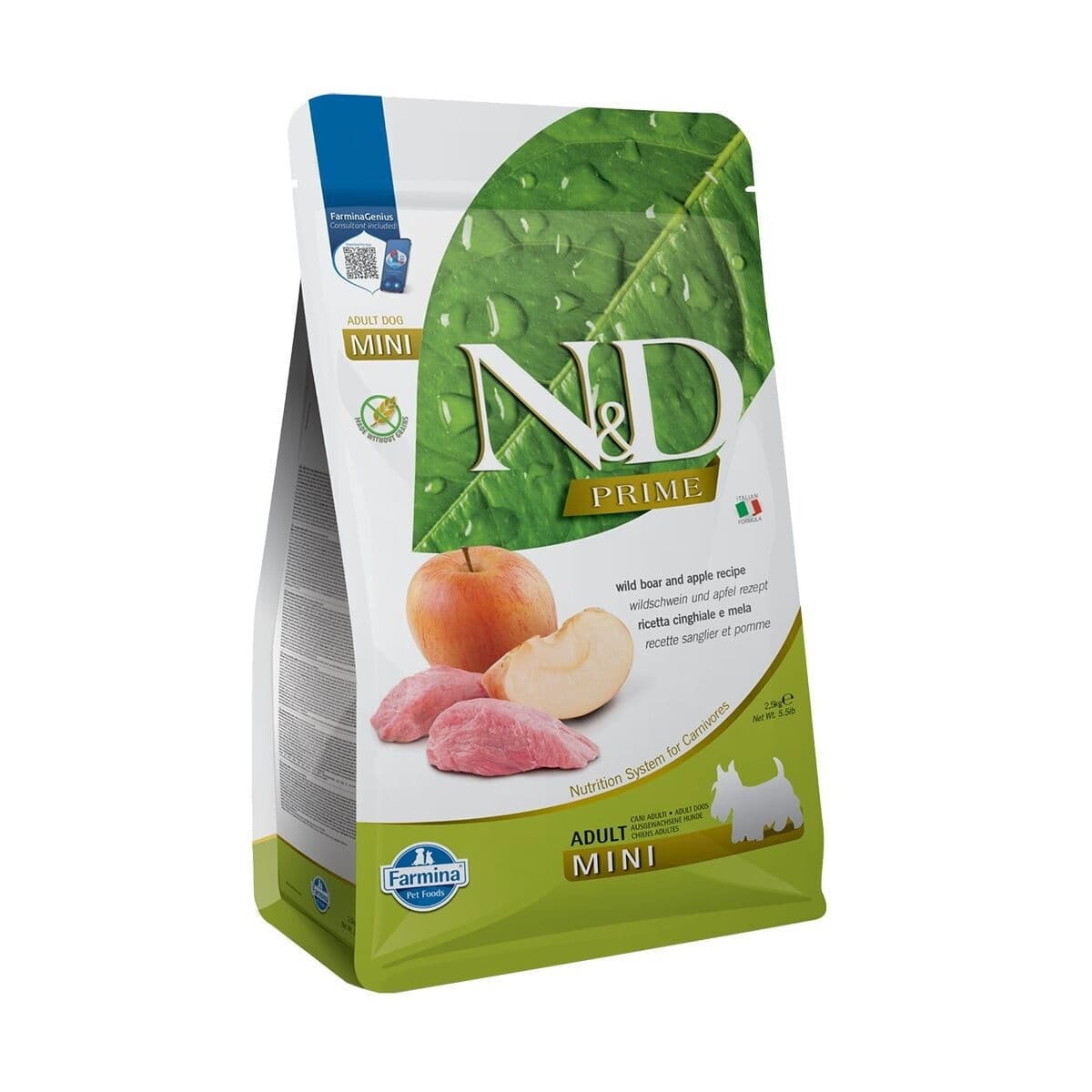Farmina N&D Prime Dog Wild Boar & Apple S 2,5 kg – Farmina