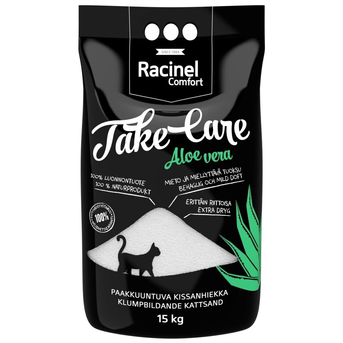 Kissanhiekka Racinel Take Care Aloe Vera, 15kg – Racinel