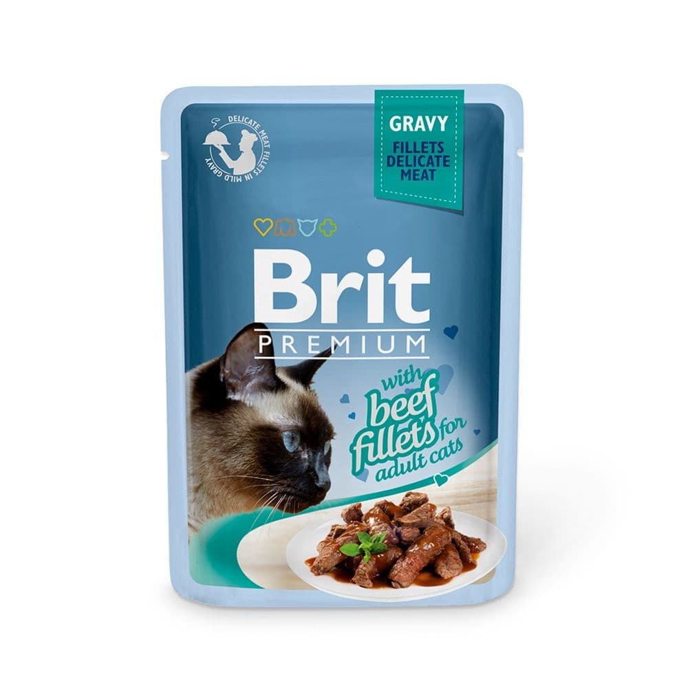 Brit Premium lihapaloja kastikkeessa, 85 g – Brit Premium