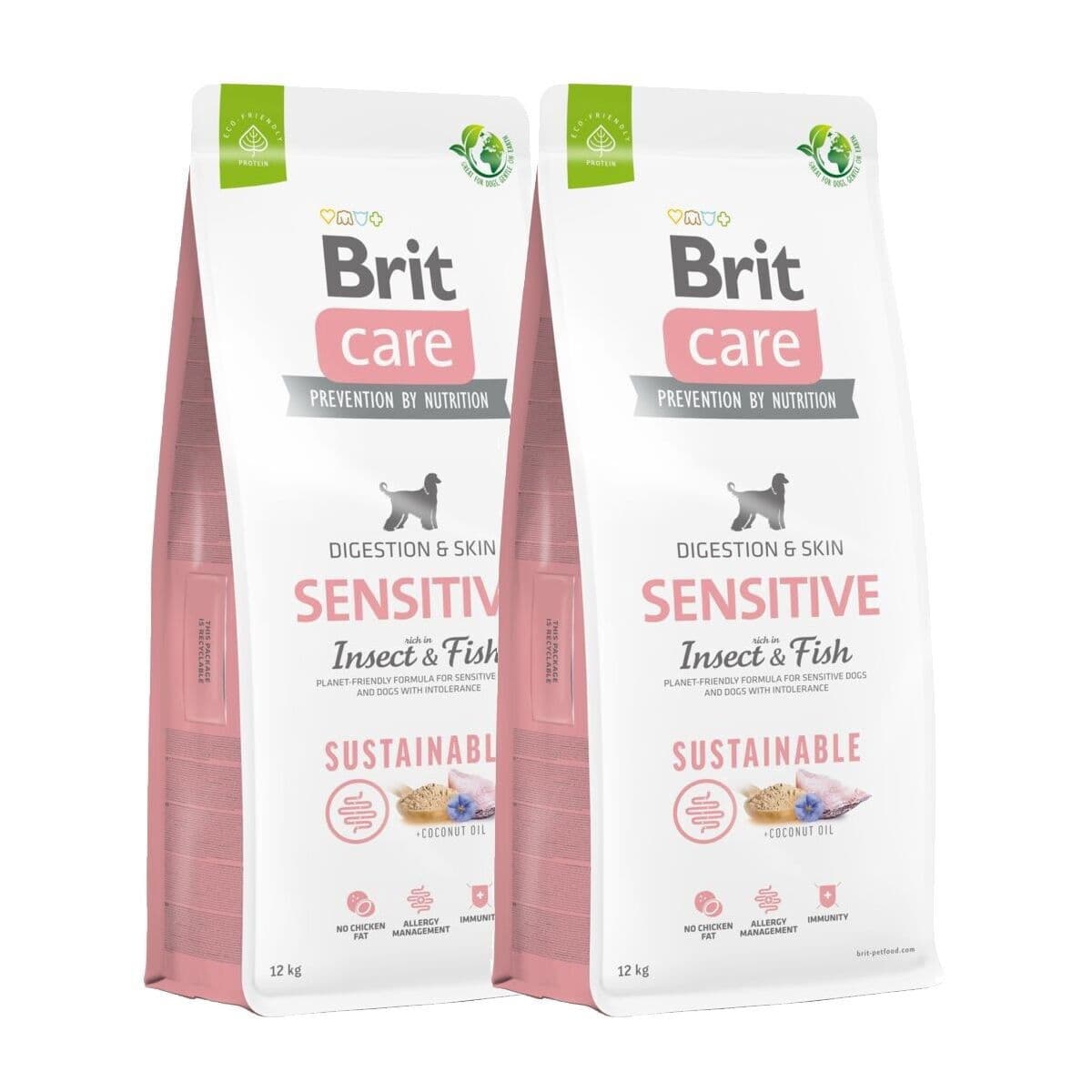 Brit Care Dog Adult Sensitive Sustainable Insect & Fish 2x12 kg – Brit Care