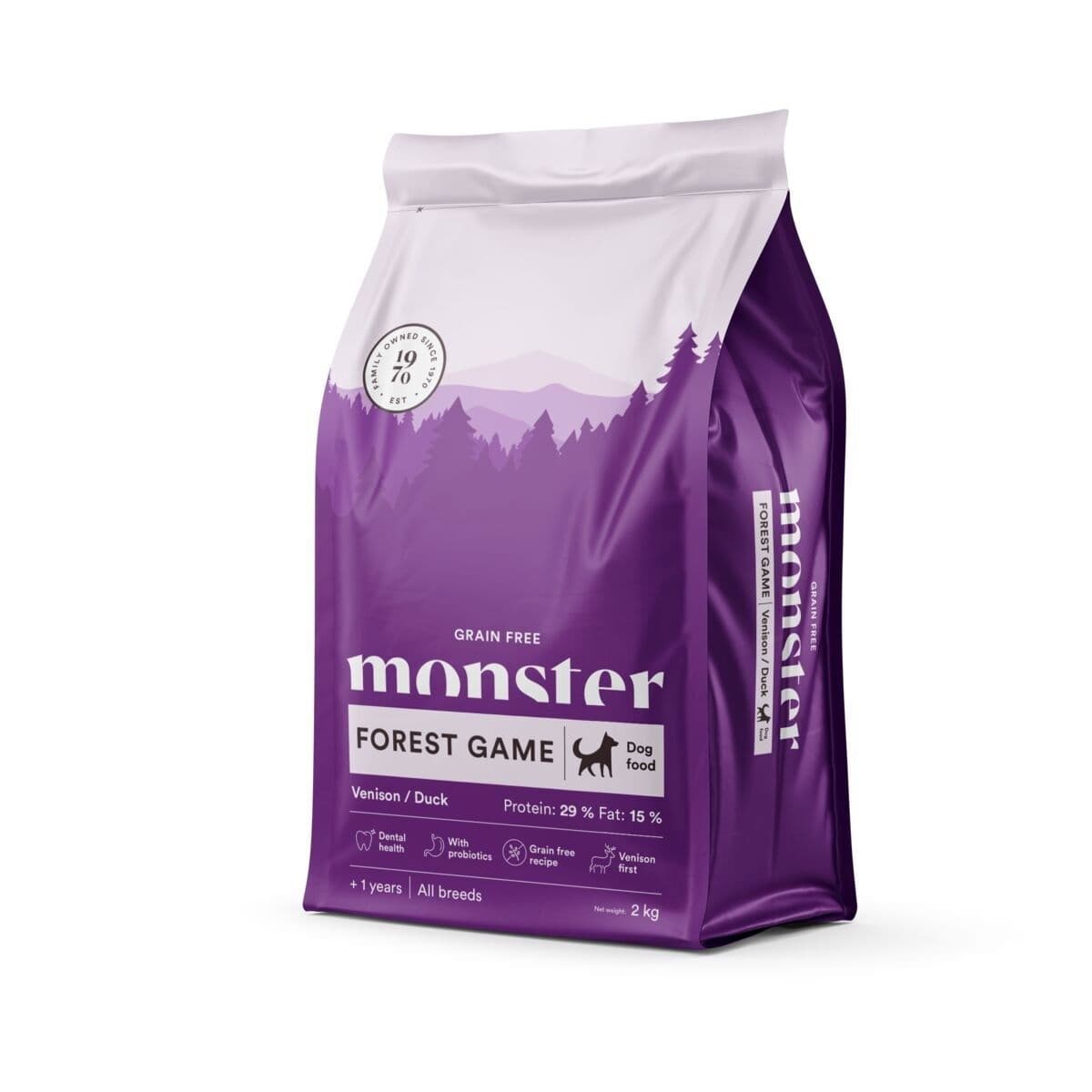 Monster Grain Free Forest Game Riista&Ankka – Monster Pet Food