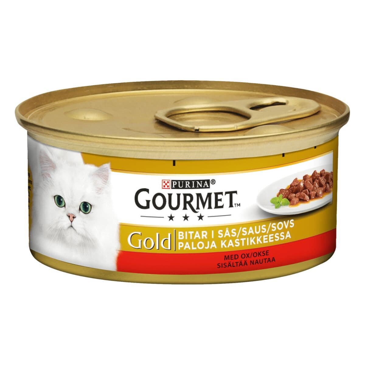 Gourmet Gold Nauta kastikkeessa 12x 85g – Gourmet