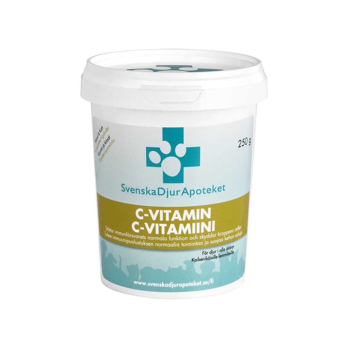Svenska Djurapoteket C-vitamiini 250 g – Svenska Djurapoteket