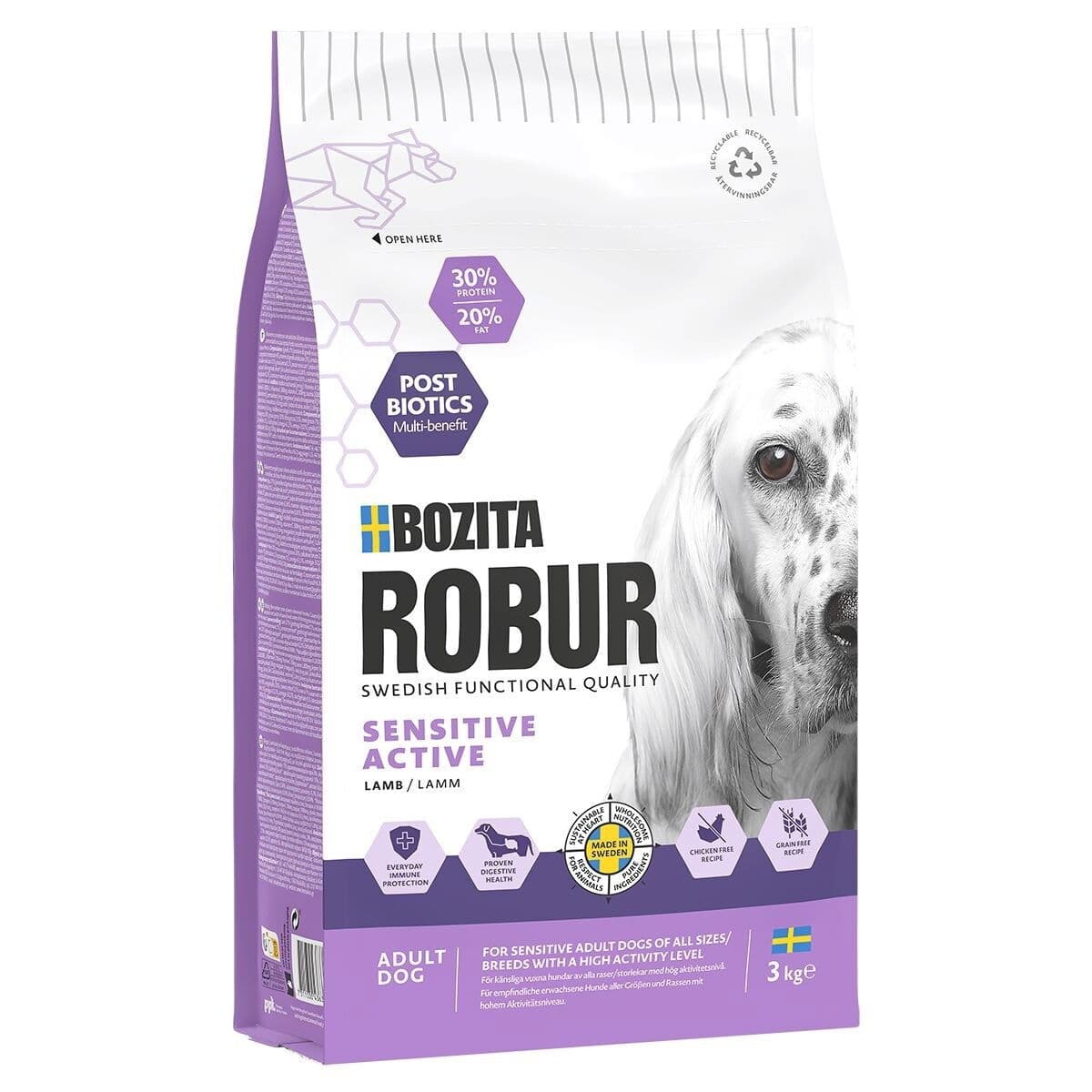 Bozita Robur Sensitive Grain Free Active – Bozita Robur