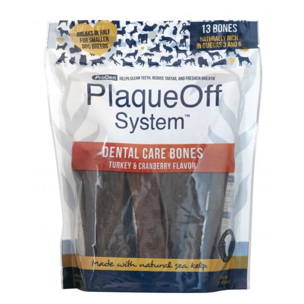 PlaqueOff Dental Care Bones kalkkuna & karpalo 482 g – PlaqueOff