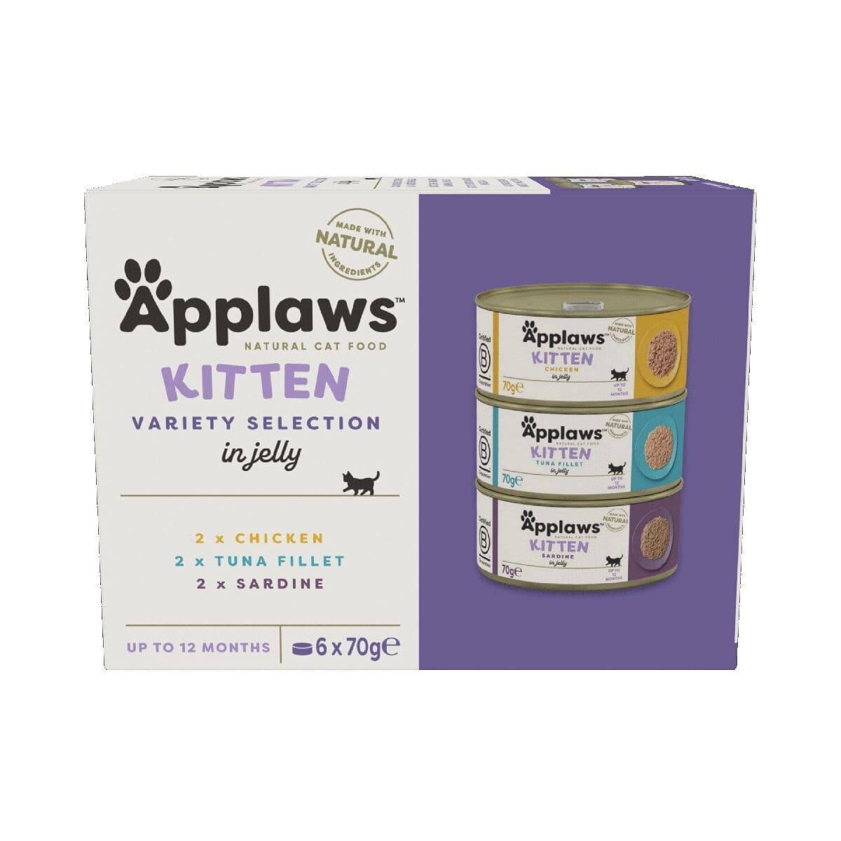 Applaws Multipack Kitten Mixed Selection jelly 6 x 70 g – Applaws