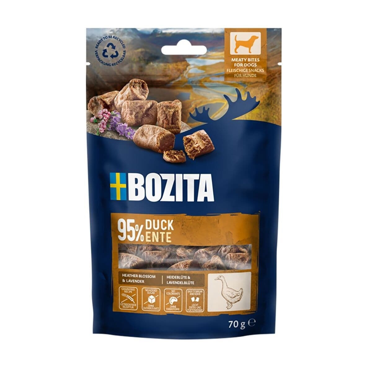 Bozita Meaty Bites Ankka 70g herkku koiralle – Bozita