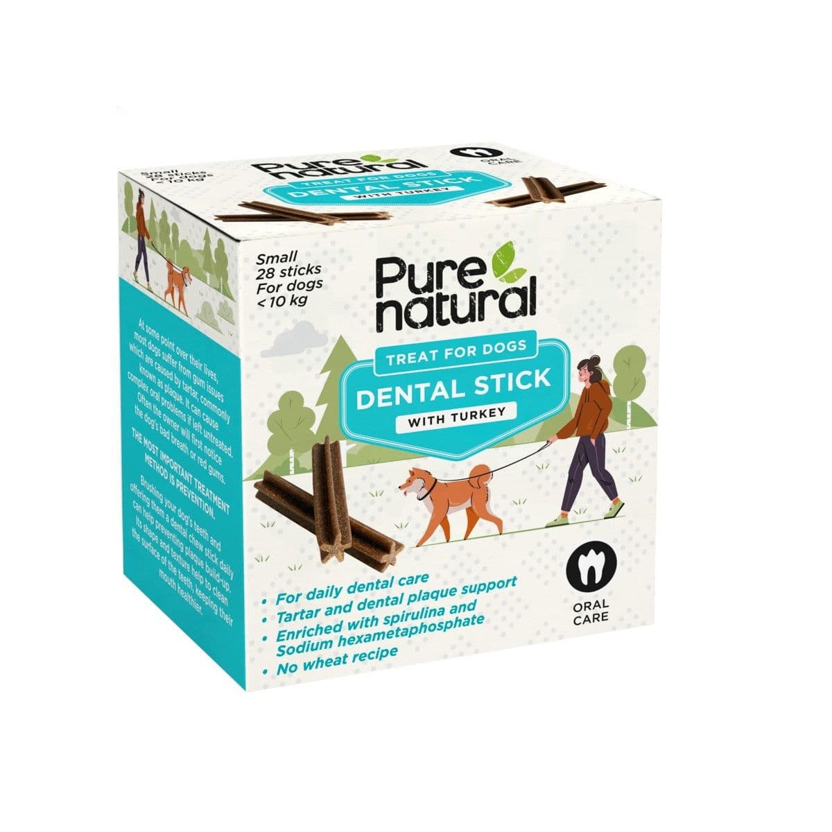 Säästöpakkaus Purenatural Dental Stick purutikut 28 kpl – Purenatural