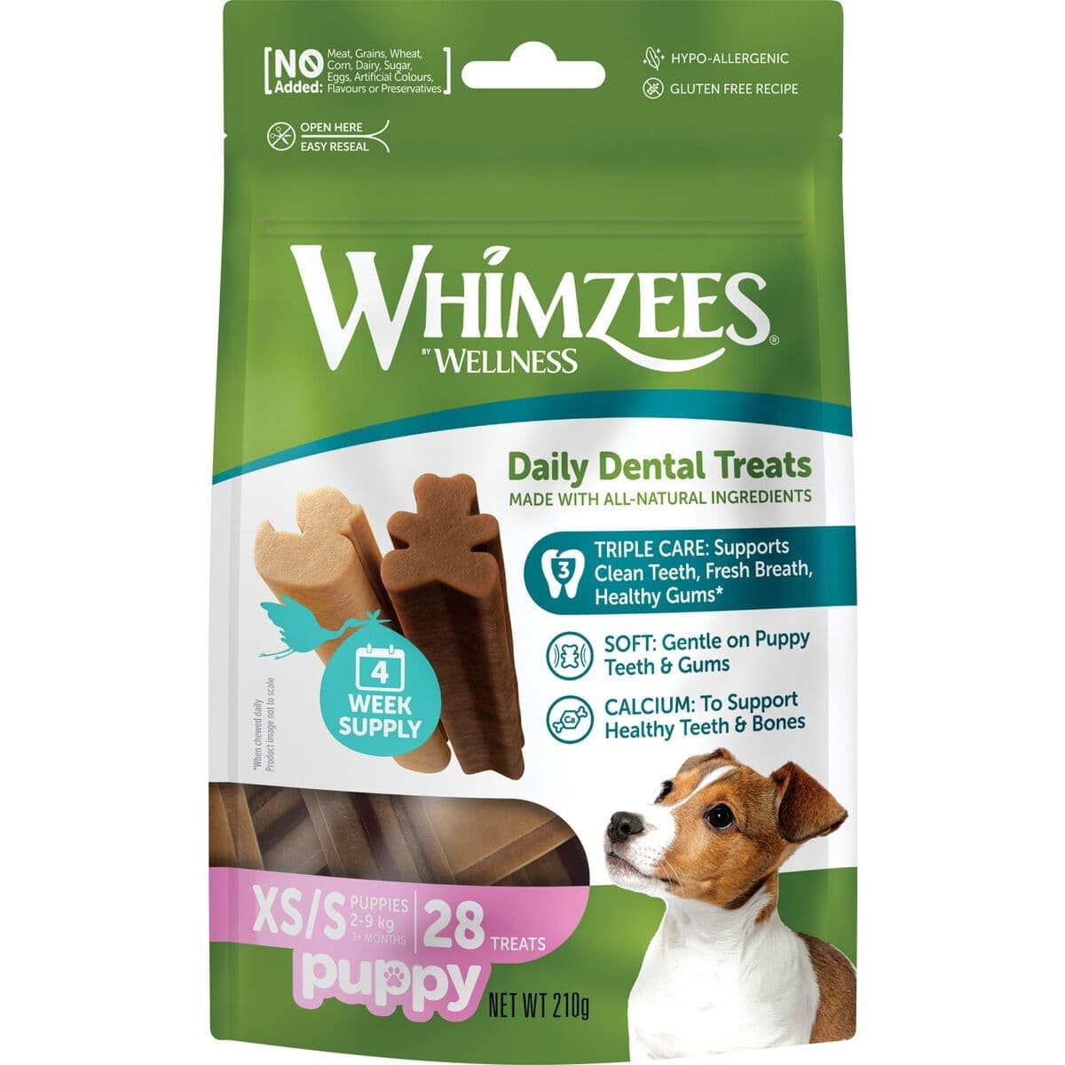 Purutikku pennulle Whimzees XS/S 28 kpl – Whimzees