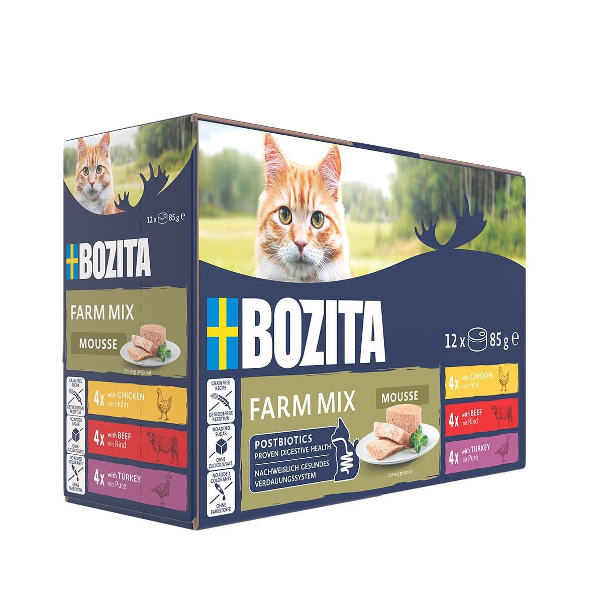 Bozita Mousse Mixed Farm 12x85g – Bozita